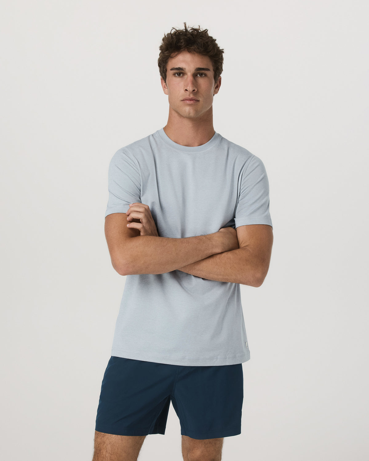 Vuori Short Sleeve Ponto Performance Tee Harbor Grey Heather