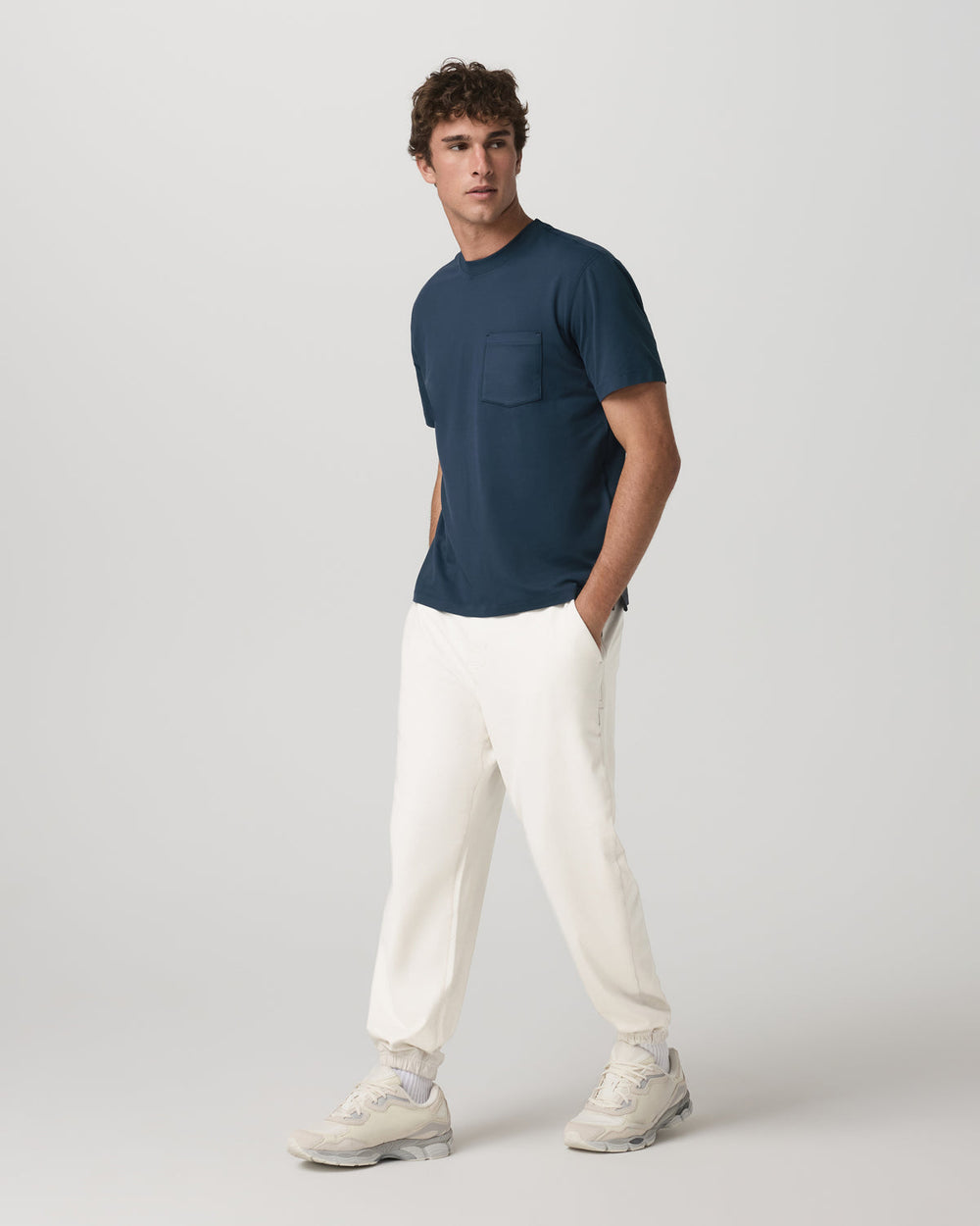 Vuori Short Sleeve Ponto Pocket Tee - Relaxed Fit Ocean Blue