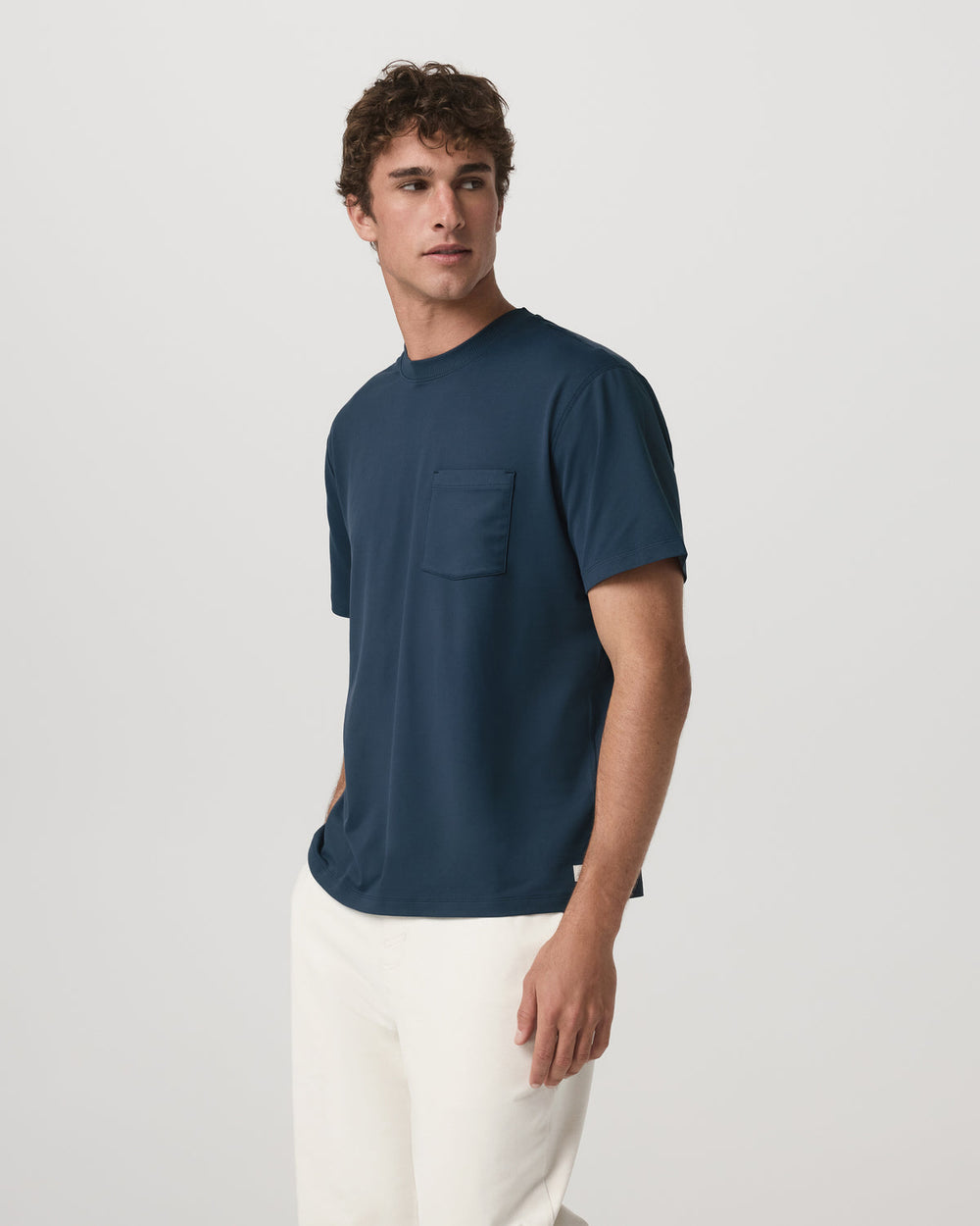 Vuori Short Sleeve Ponto Pocket Tee - Relaxed Fit Ocean Blue