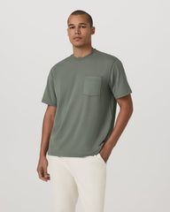 Vuori Short Sleeve Ponto Pocket Tee - Relaxed Fit Light Oregano