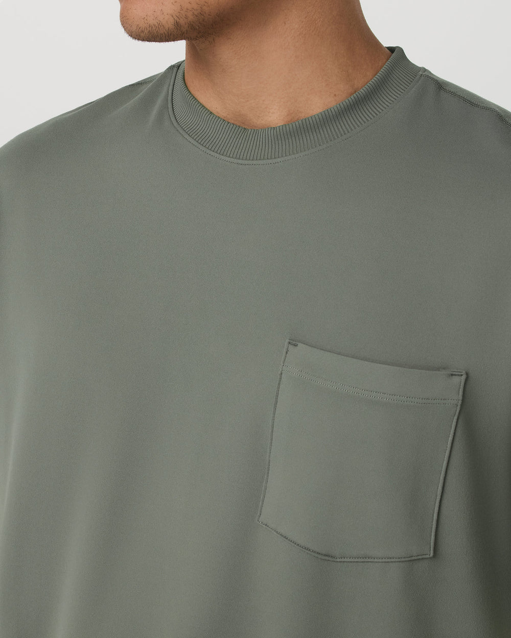 Vuori Short Sleeve Ponto Pocket Tee - Relaxed Fit Light Oregano