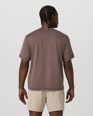 Vuori Short Sleeve Ponto Tee - Relaxed Fit Elm Heather
