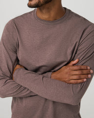 Vuori Men's Long Sleeve Ponto Performance Tee Elm Heather