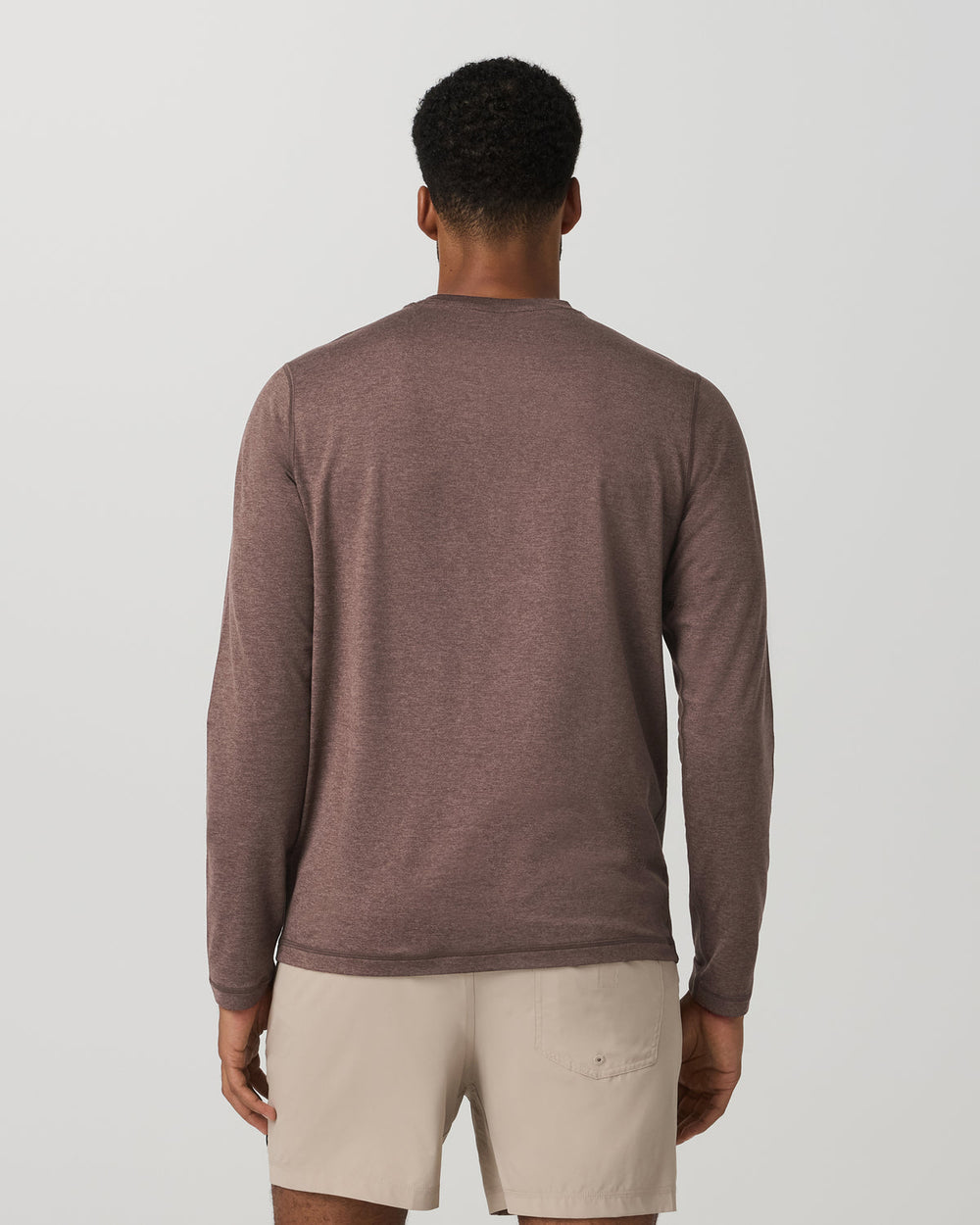 Vuori Men's Long Sleeve Ponto Performance Tee Elm Heather