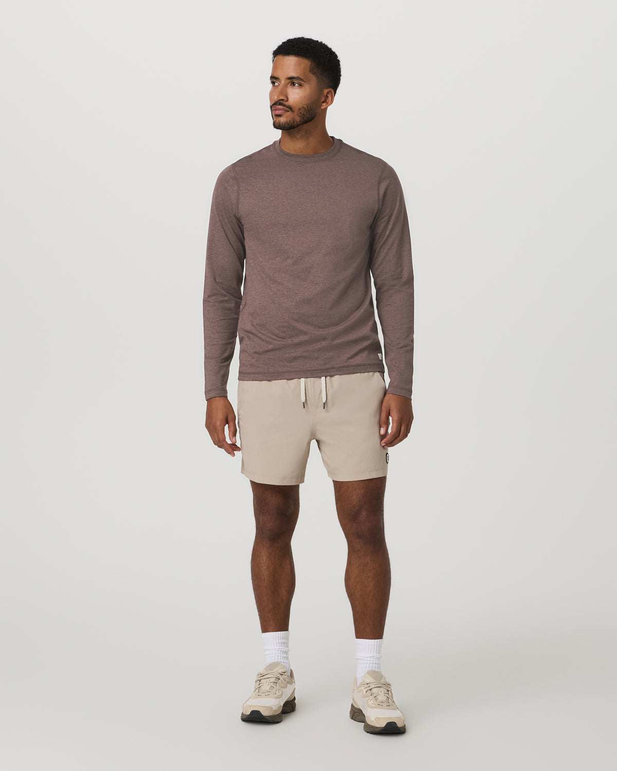 Vuori Men's Long Sleeve Ponto Performance Tee Elm Heather