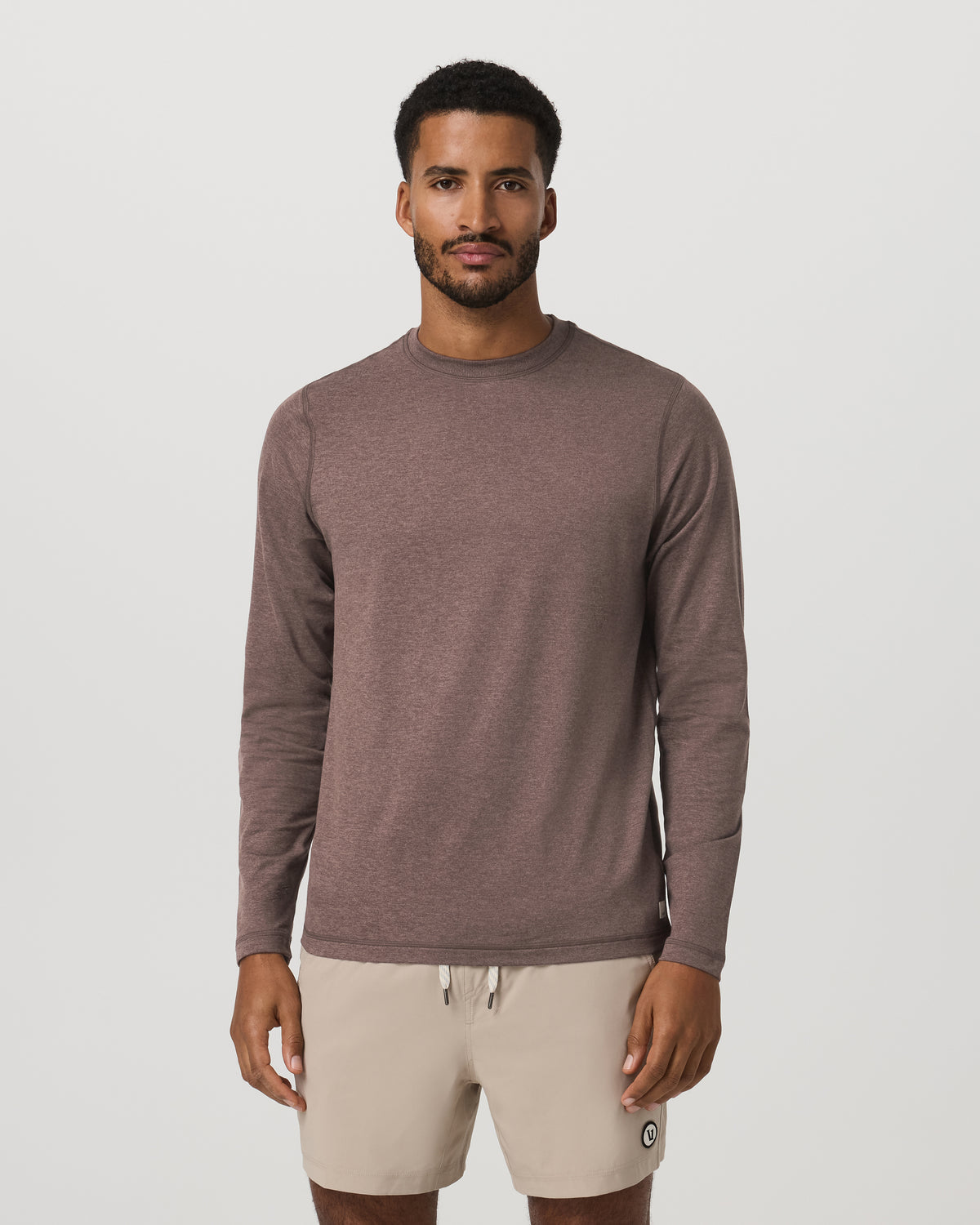 Vuori Men's Long Sleeve Ponto Performance Tee Elm Heather