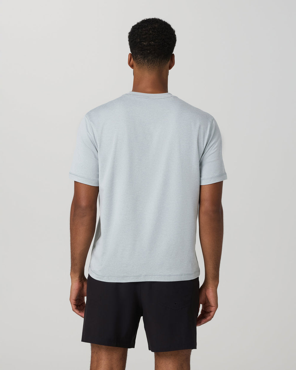 Vuori Short Sleeve Ponto Tee - Relaxed Fit Harbor Grey Heather