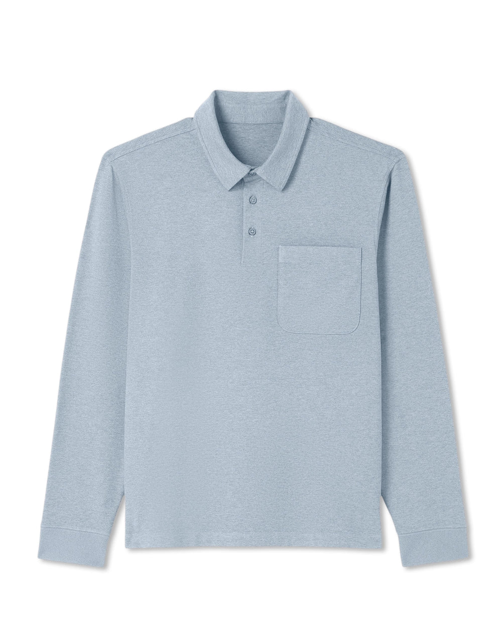 Vuori Men's Long Sleeve Coronado Rugby Shirt Blue Dusk Heather