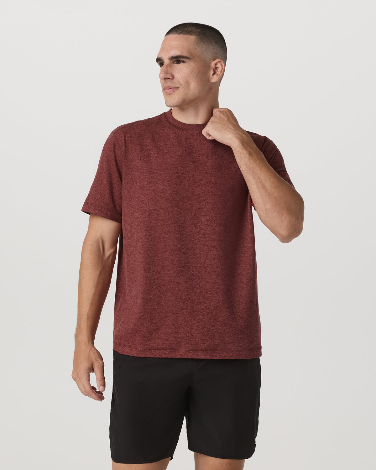 Vuori Men's Short Sleeve Ponto Tee - Relaxed Spiced Apple