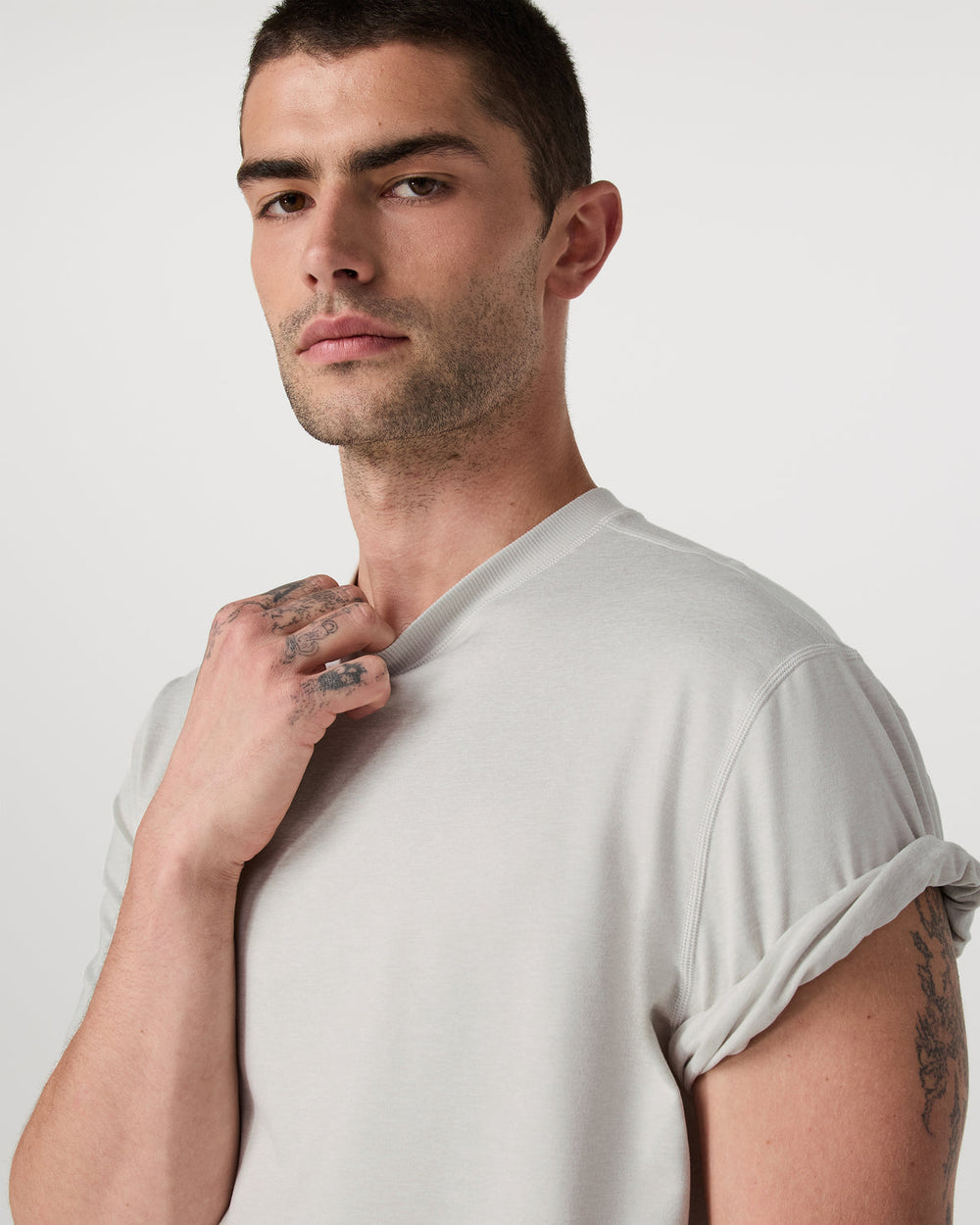 Vuori Men's Short Sleeve Ponto Tee - Relaxed Salt Heather