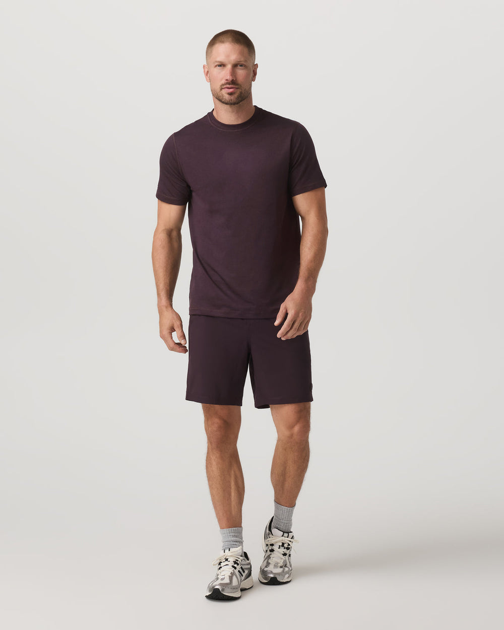 Vuori Men's Short Sleeve Ponto Performance Tee Raisin Heather