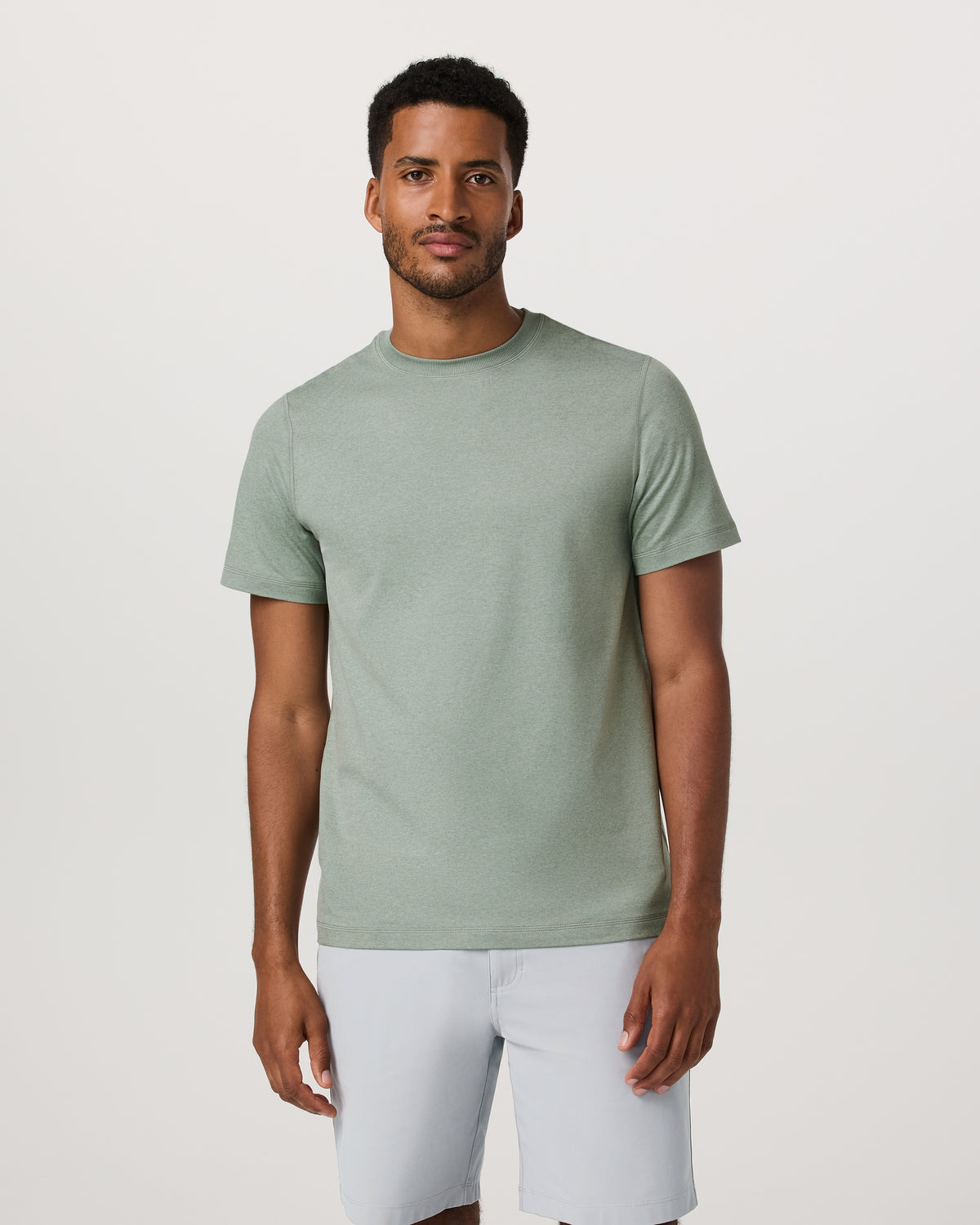 Vuori Men's Short Sleeve Ponto Performance Tee Thyme Heather