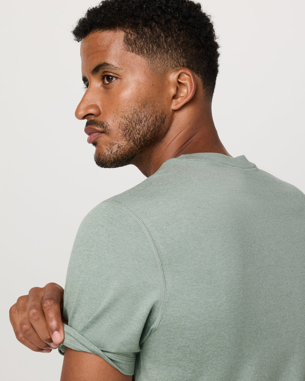 Vuori Men's Short Sleeve Ponto Performance Tee Thyme Heather