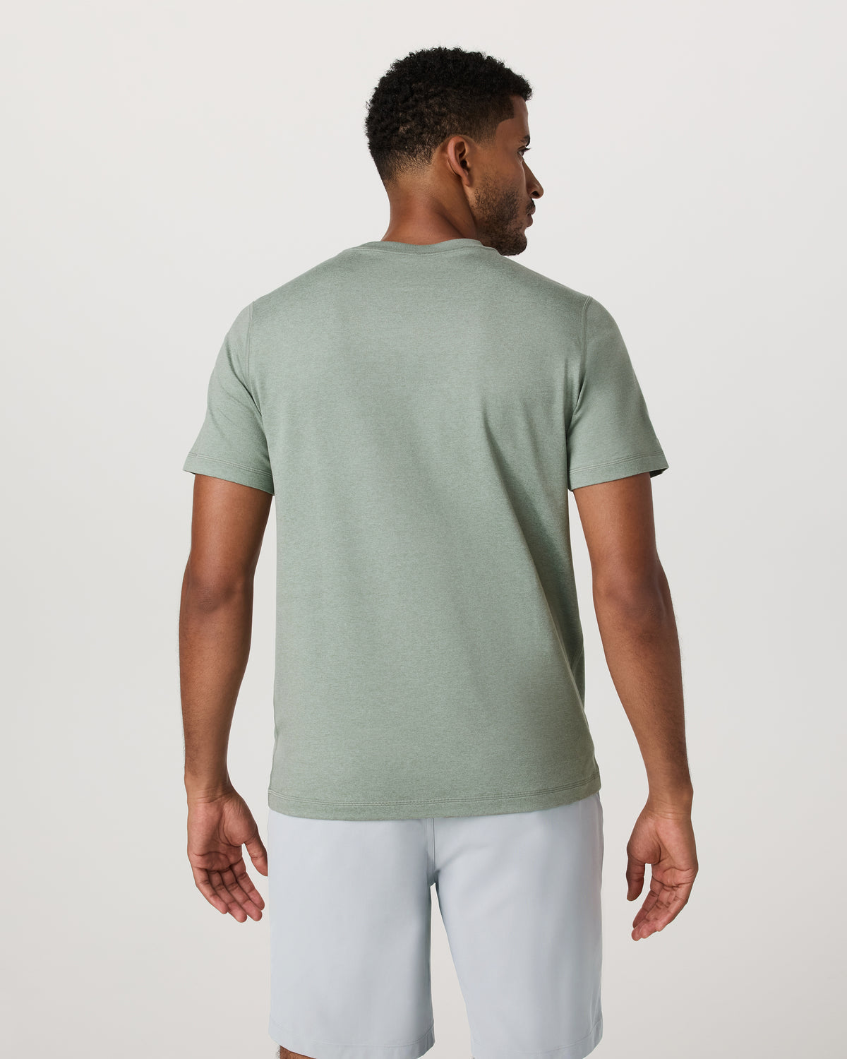 Vuori Men's Short Sleeve Ponto Performance Tee Thyme Heather