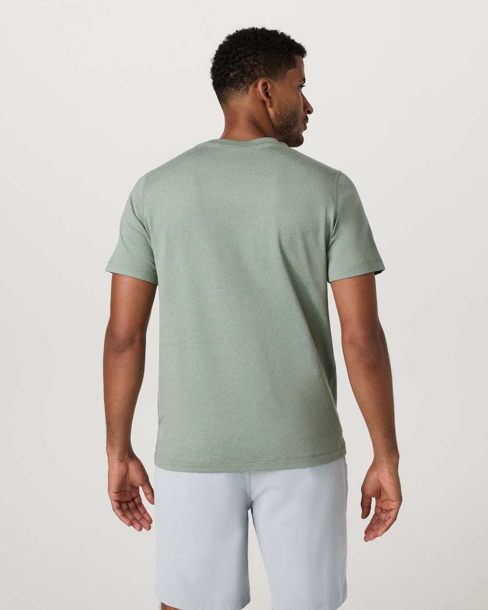 Vuori Men's Short Sleeve Ponto Performance Tee Thyme Heather
