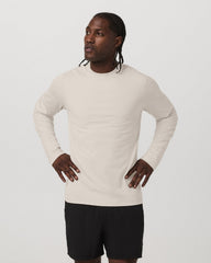 Vuori Men's Long Sleeve Ponto Performance Tee Oatmeal Heather