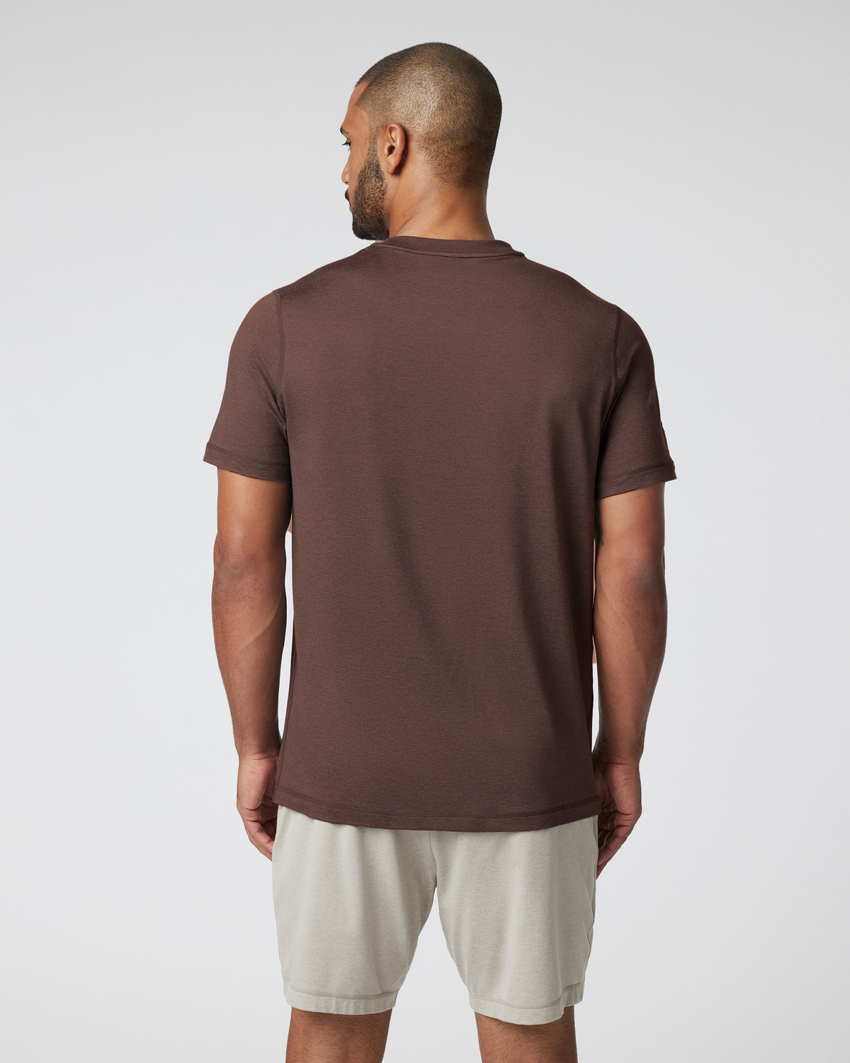 Vuori Short Sleeve Ponto Performance Tee Java Heather