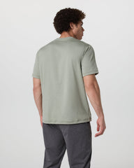 Vuori Short Sleeve Ponto Tee - Relaxed Fit Agave Green Heather