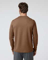 Vuori Long Sleeve Ponto Performance Tee Pecan Heather