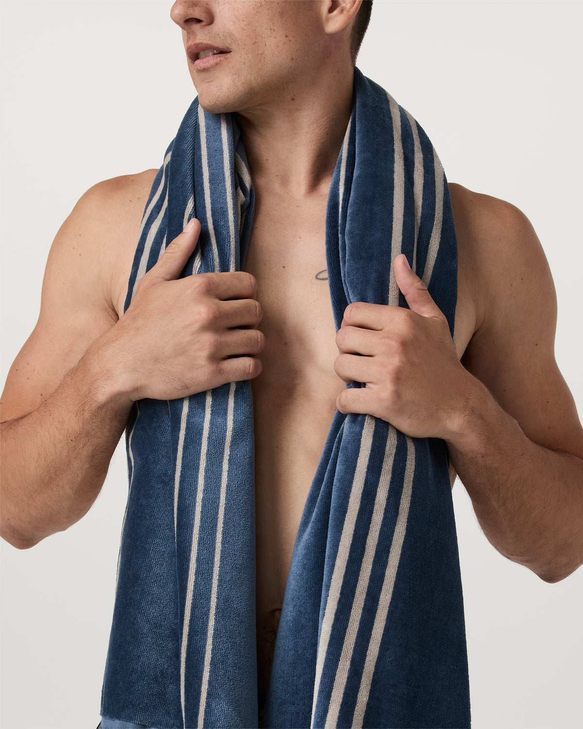 Vuori Fringe Beach Towel Versatile Towel - Pond