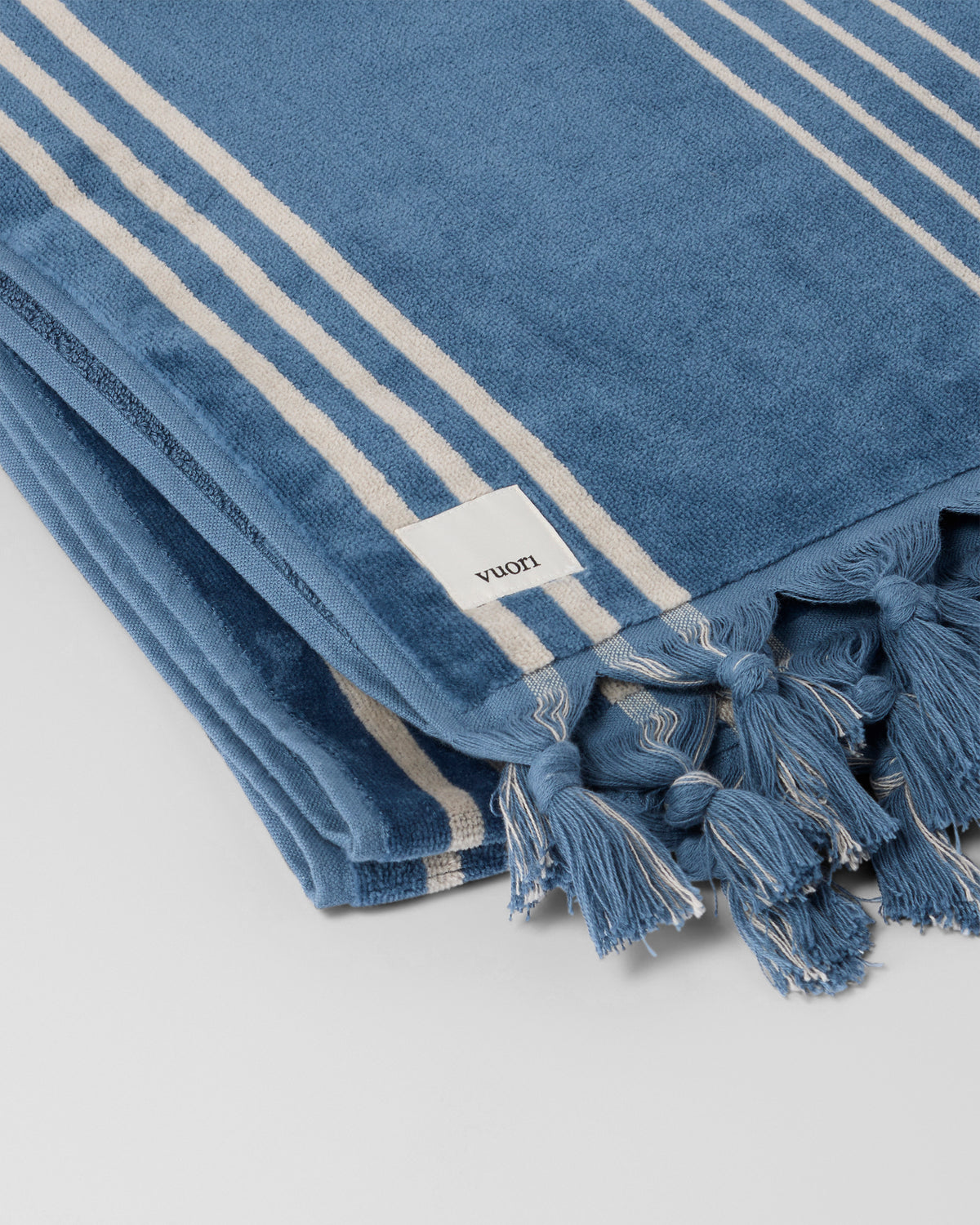 Vuori Fringe Beach Towel Versatile Towel - Pond