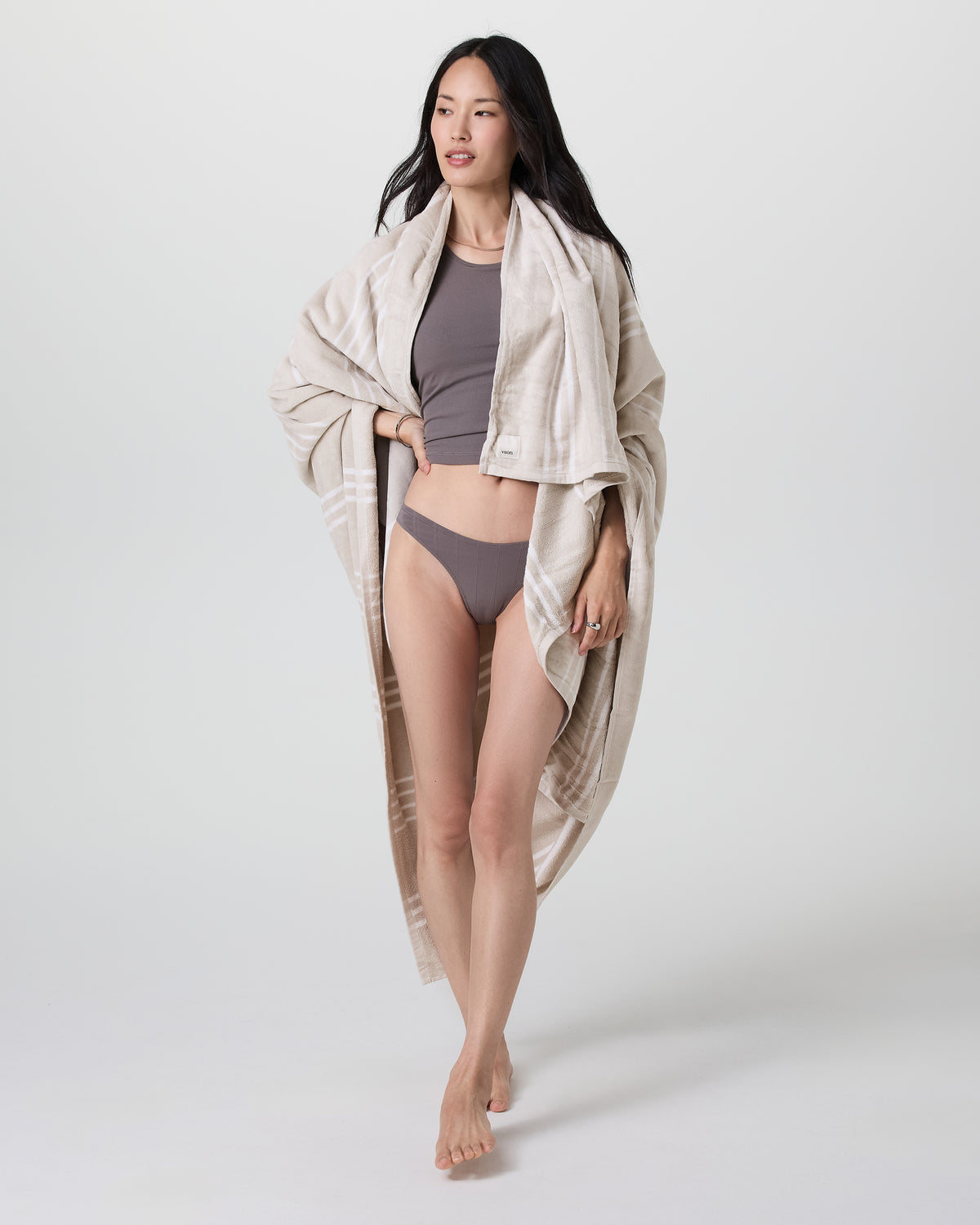 Vuori Offshore XL Beach Towel Natural