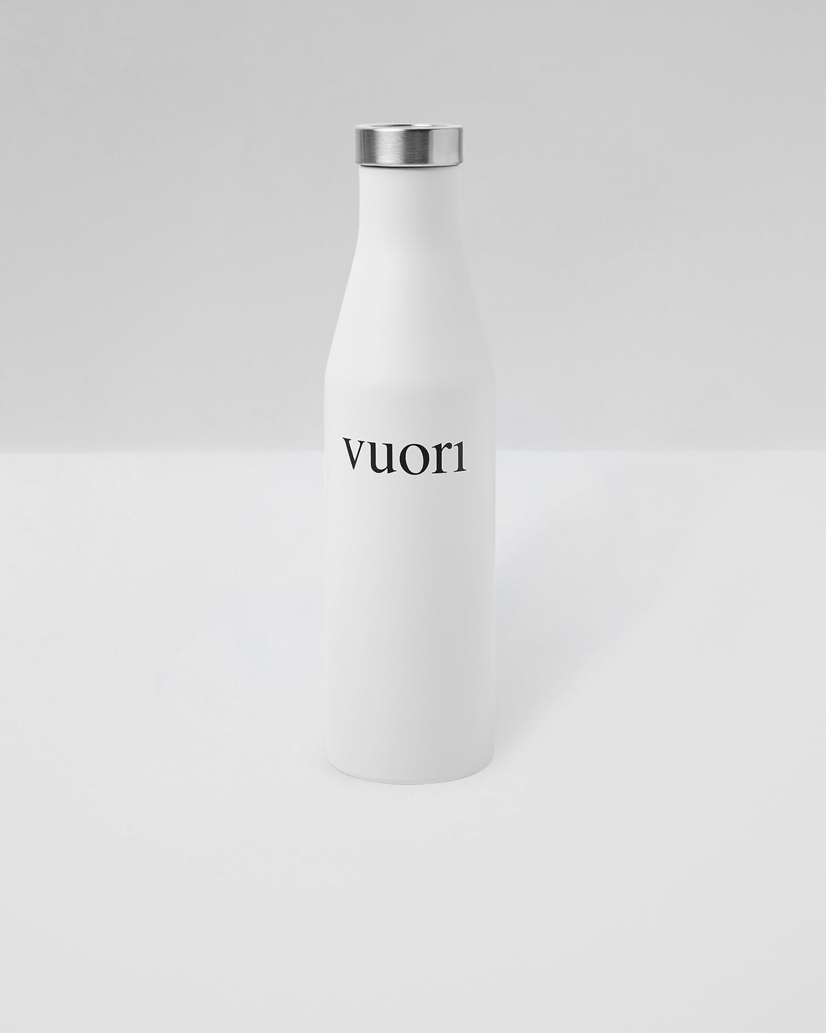 Vuori S6 Wordmark Mizu Water Bottle White Insulated Bottle