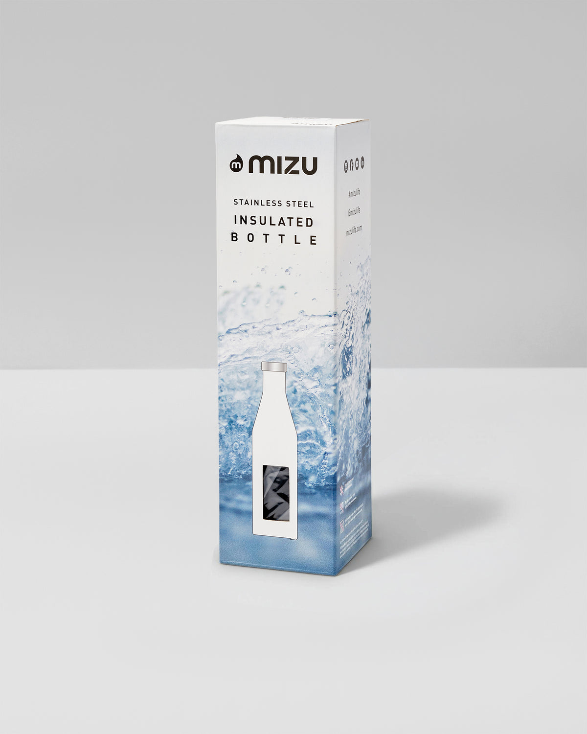 Vuori S6 Wordmark Mizu Water Bottle Black Insulated Bottle