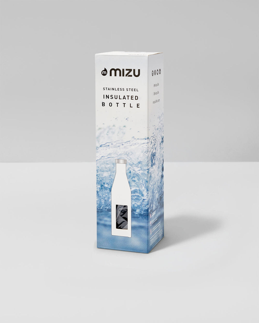 Vuori S6 Wordmark Mizu Water Bottle Black Insulated Bottle