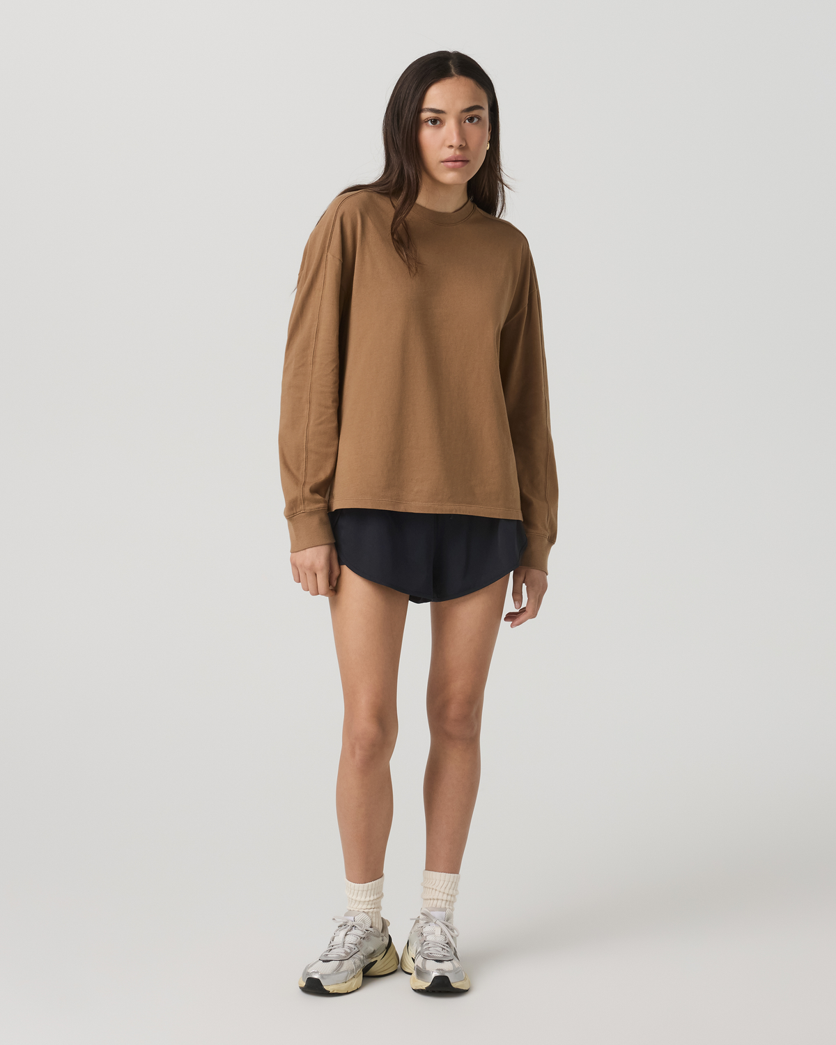 Vuori Long Sleeve Heavyweight Cotton Tee Women's Acorn Shirt