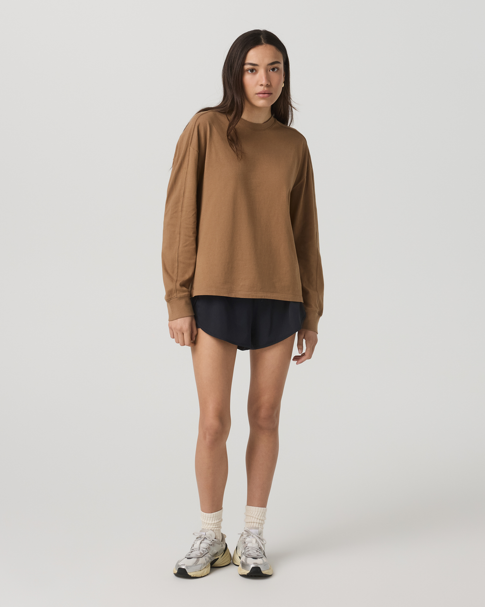 Vuori Long Sleeve Heavyweight Cotton Tee Women's Acorn Shirt