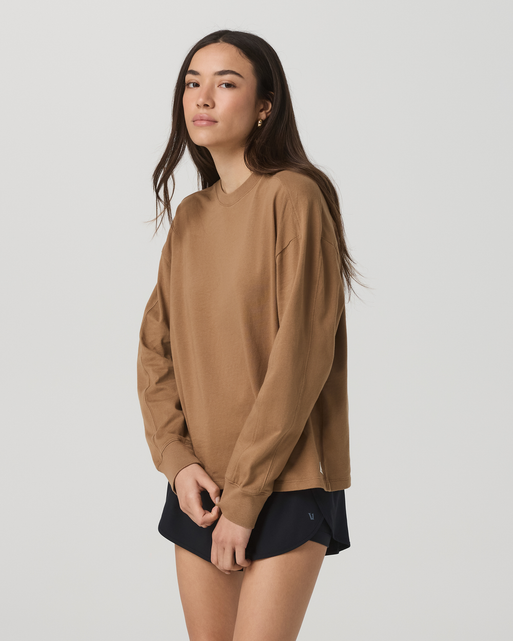 Vuori Long Sleeve Heavyweight Cotton Tee Women's Acorn Shirt
