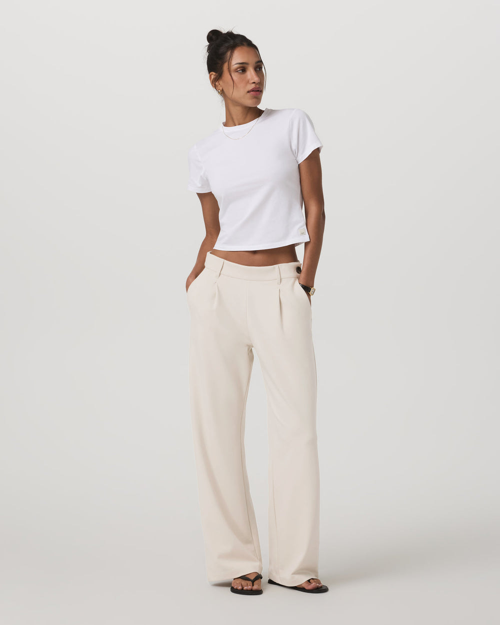 Vuori Maven Wideleg Pant Women's Bone Wideleg Pants