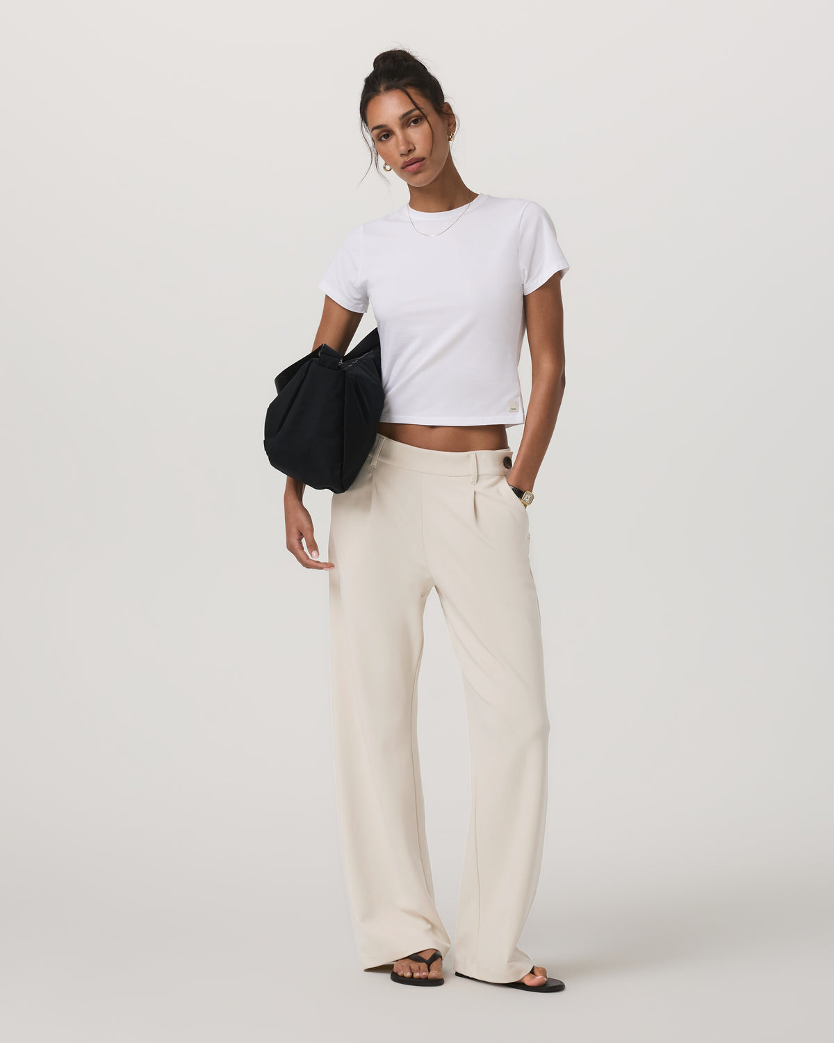 Vuori Maven Wideleg Pant Women's Bone Wideleg Pants