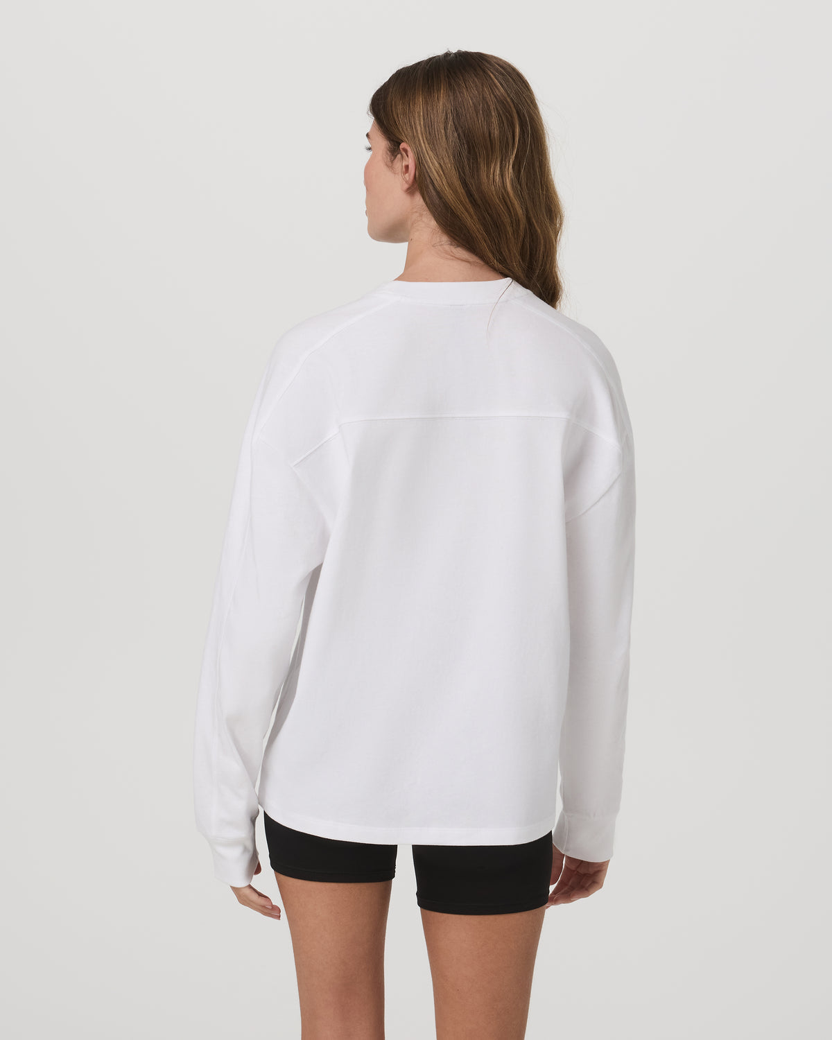Vuori Long Sleeve Heavyweight Cotton Tee Women's White Shirt