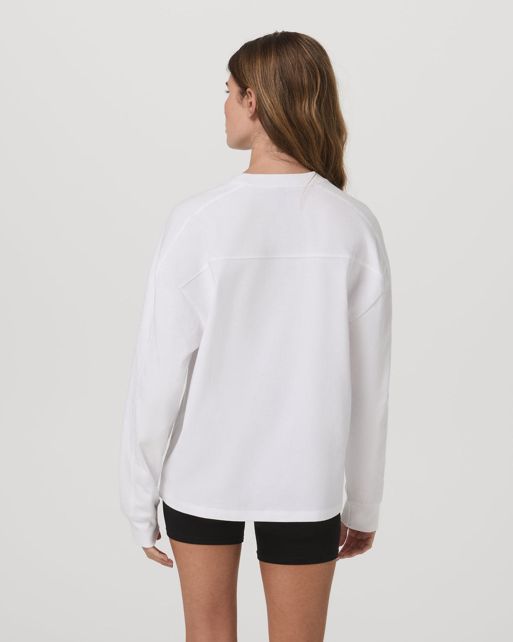 Vuori Long Sleeve Heavyweight Cotton Tee Women's White Shirt