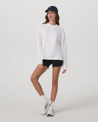 Vuori Long Sleeve Heavyweight Cotton Tee Women's White Shirt