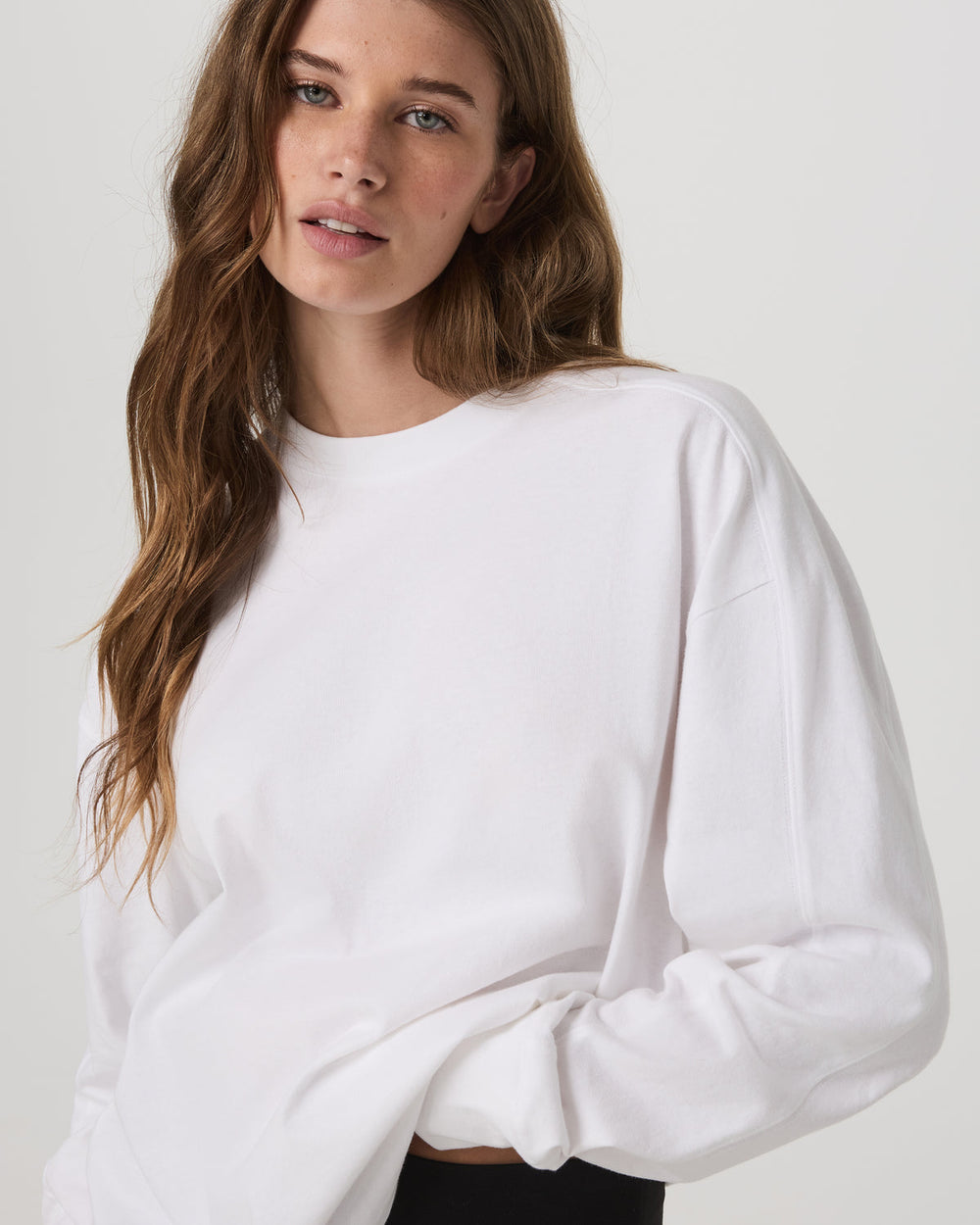 Vuori Long Sleeve Heavyweight Cotton Tee Women's White Shirt