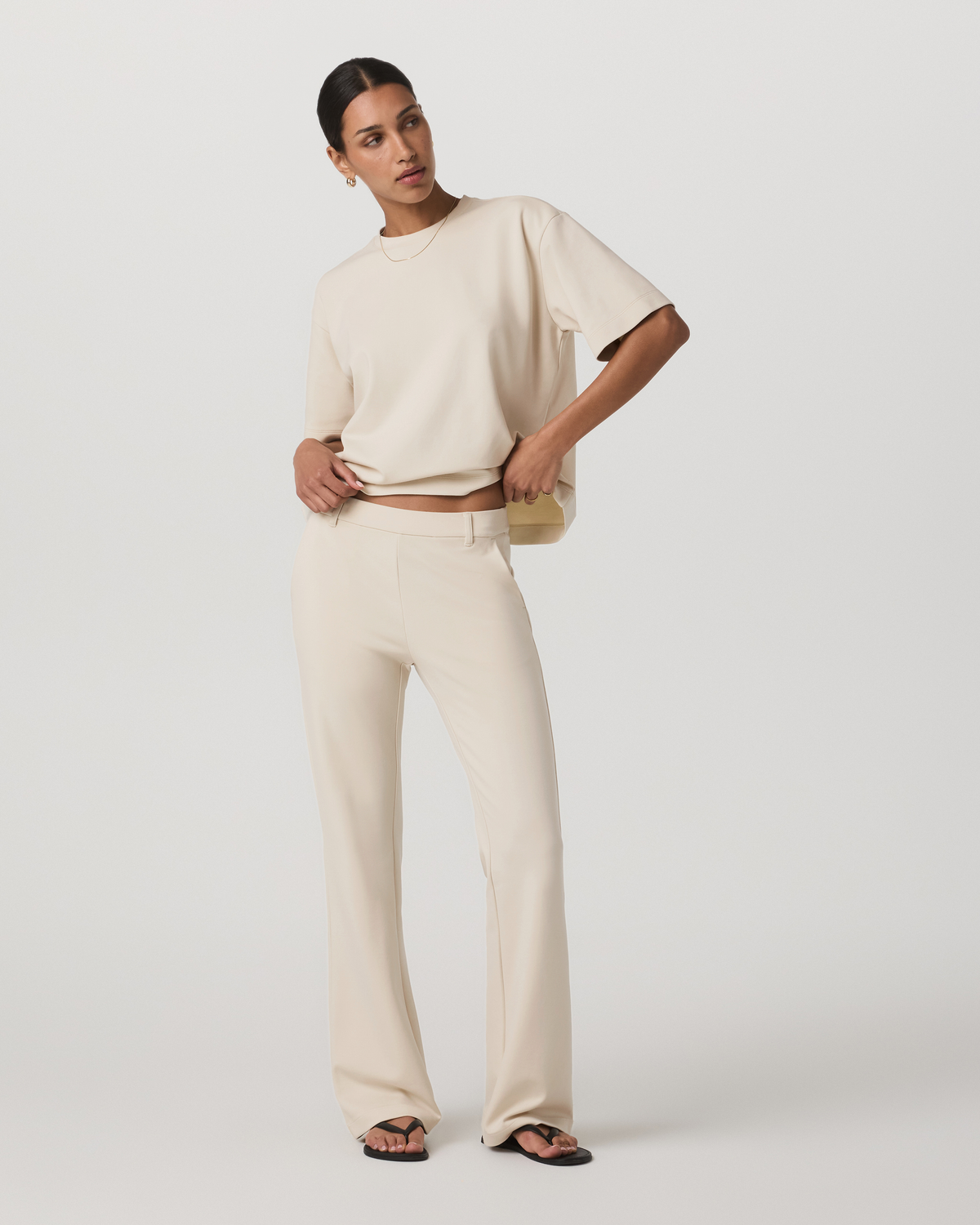 Vuori Maven Slim Bootcut Pant Women's Bone Bootcut Pants