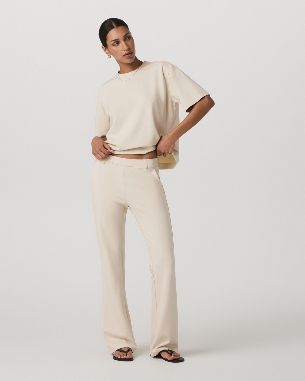 Vuori Maven Slim Bootcut Pant Women's Bone Bootcut Pants
