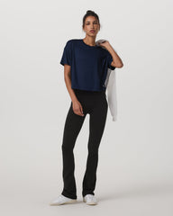 Vuori Energy Tee Women's Blue Coast Oversized Tee Shirt